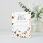 Carte Postale Elégant Jardin Fleurs Aquarelle Idées Date (Debout devant)