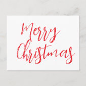 Carte Postale Élégant Joyeux Noël (Devant)