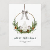 Carte Postale Elegant Joyeux Noël Composition Société (Devant)