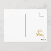 Carte Postale Elégant Joyeux Noël, Joyeux Fêtes (Dos)