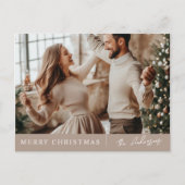 Carte Postale Élégant Joyeux Noël Neutre Photo (Devant)