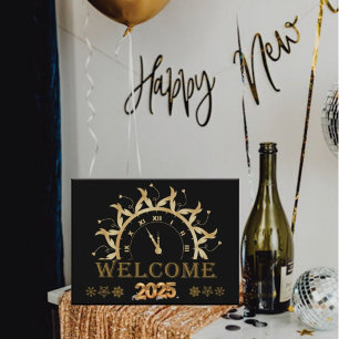 Carte Postale Elégant Joyeux Nouvel An 2023, Festivel de Parties