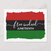 Carte Postale Élégant JUNETE JUNEENTH PANAfricain LIBRE (Devant)