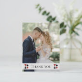 Carte Postale Elégant Las Vegas Mariage Merci photo (Debout devant)