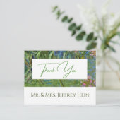 Carte Postale Élégant Mariage Botanique Monet Nymphéas (Debout devant)