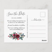 Carte Postale Élégant mariage de mariage de mariage de Roses d'h (Dos)