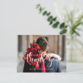 Carte Postale Elégant mariage élégant merci (Debout devant)