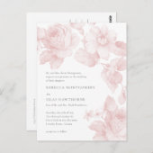 Carte Postale Élégant Mariage végétal (Devant / Derrière)