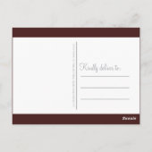 Carte Postale Élégant Merci de graduation du Maroon Silver Colle (Dos)