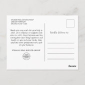 Carte Postale Élégant Merci d'entreprise de Noël (Dos)