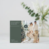 Carte Postale Elegant Minimal New Year Photo (Debout devant)