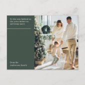 Carte Postale Elegant Minimal New Year Photo (Devant)