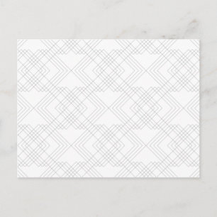 Carte Postale Élégant, moderne, simple, cool chic motif graphiqu