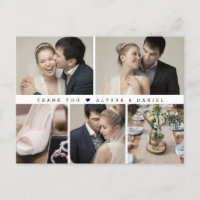 Élégant noir blanc chic Mariage photo Collage