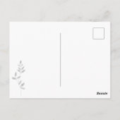 Carte Postale Élégant paysage enneigé de nuit à l'aquarelle avec (Dos)