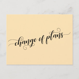 Carte Postale Élégant Pêche Changement de plans Reporté Mariage