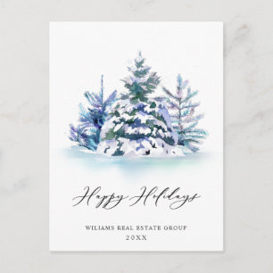 Carte Postale Elégant Pine Tree Noël Accueil d'entreprise