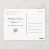 Carte Postale Elégant Pine Tree Noël Société Salutation (Dos)