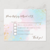 Elégant rose Turquoise avec Gold Confetti Wedding