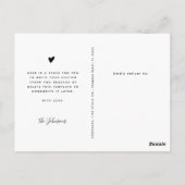 Carte Postale Élégant Script 3 Photo Collage Merci bébé (Dos)