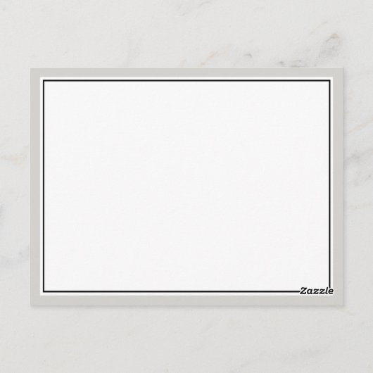 Carte Postale Élégant Script Flouris Détails Mariage (Dos)