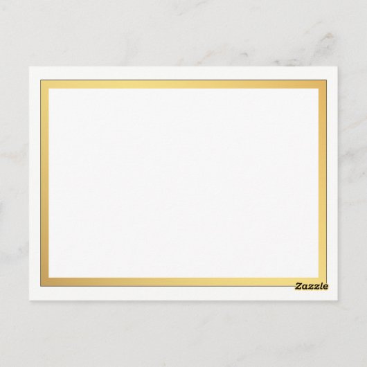 Carte Postale Élégant Script Flouris Détails Mariage (Dos)