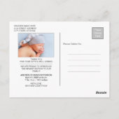 Carte Postale Élégant script manuscrit | 2 Merci photo (Dos)