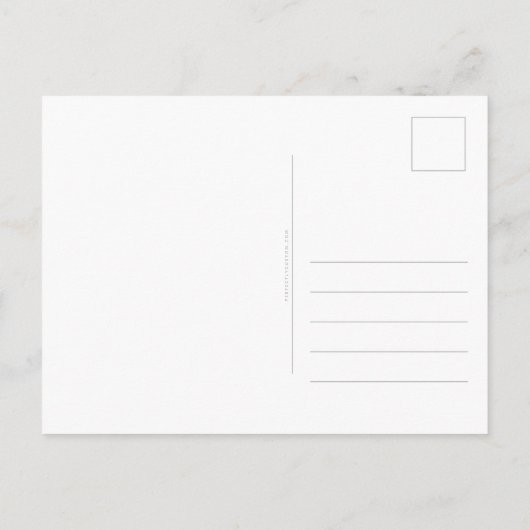 Carte Postale Élégant script manuscrit blanc merci (Dos)