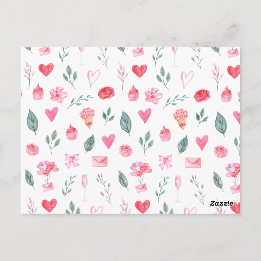 Carte Postale Élégant script moderne Joyeux Galentine's Day Phot (Dos)