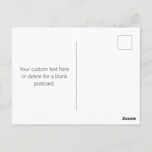 Carte Postale Élégant script moderne modifiable écriture de text (Dos)