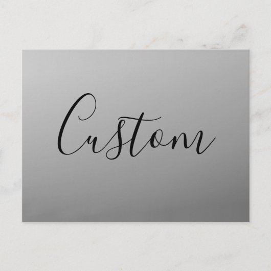 Carte Postale Élégant script moderne modifiable écriture de text (Devant)