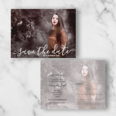 Carte Postale Elegant Script Photo Graduation Save the Date