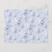 Carte Postale Élégant Snowflakes Christmas Tree Holiday Card (Dos)