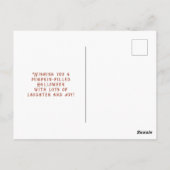 Carte Postale Elégant Squelette Halloween Aquarelle (Dos)