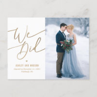 Elégant Touch Mariage Elopement Postc