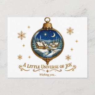 Carte Postale Elegant Vintage Christmas Ornament Postcard