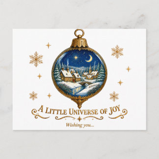 Carte Postale Elegant Vintage Christmas Ornament Postcard