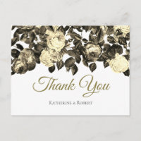 Élégant Vintage Sépia Roses Beige avec Message