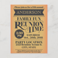 Elegant vintage style family reunion design