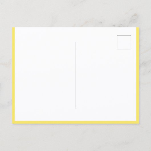 Carte Postale Elegant Yellow Flowers Botanical Postcard (Dos)