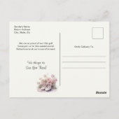 Carte Postale Élégante 1ère Danse de Ballet Considérant Invitati (Dos)