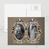 Carte postale élégante à double cadre (Devant / Derrière)