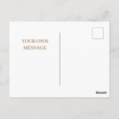 Carte Postale Elégante aquarelle d'automne chute Feuille chute h (Dos)