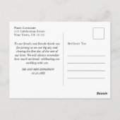 Carte Postale Elégante aquarelle Montagnes Merci photo (Dos)