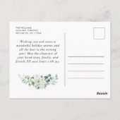 Carte Postale Elégante aquarelle Noël (Dos)