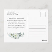 Carte Postale Elégante aquarelle Noël (Dos)