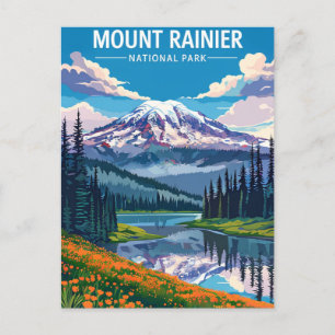 Carte Postale Elégante aquarelle Vintage Washington DC