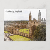 Carte Postale Elégante Cambridge Angleterre Royaume-Uni Panorama (Devant)