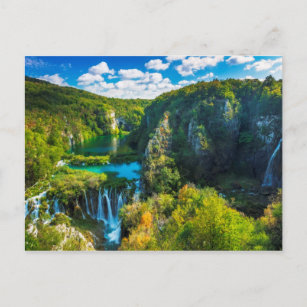 Carte Postale Elégante cascade pittoresque, Croatie