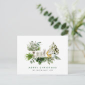 Carte Postale Élégante composition de Noël bohème vacances (Debout devant)